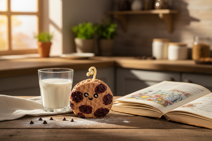 Kitchen counter with cookie candle